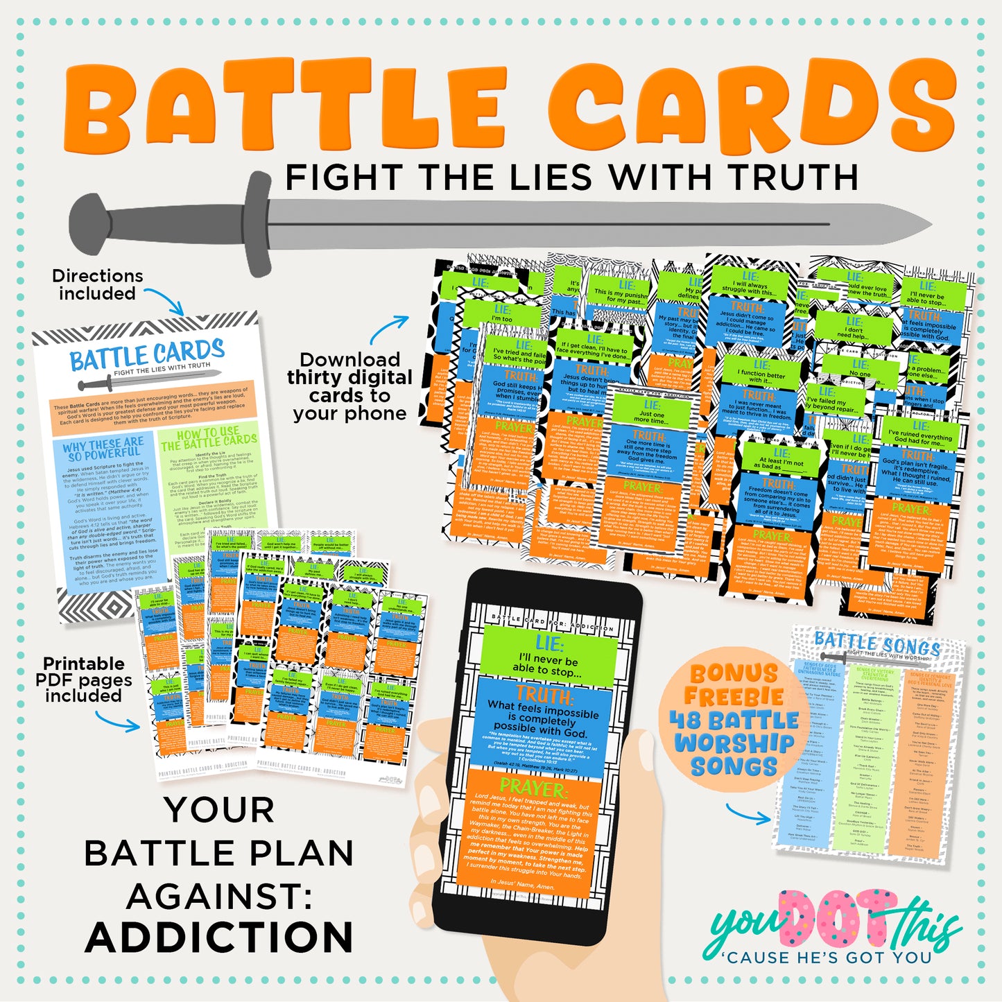 BATTLE CARDS- ADDICTION {Digital Download}