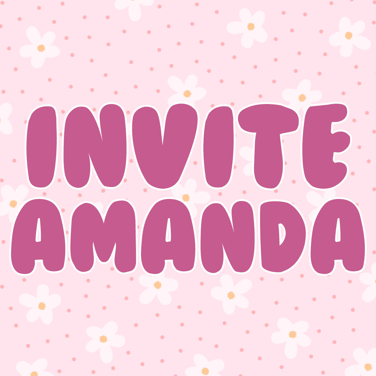 INVITE AMANDA