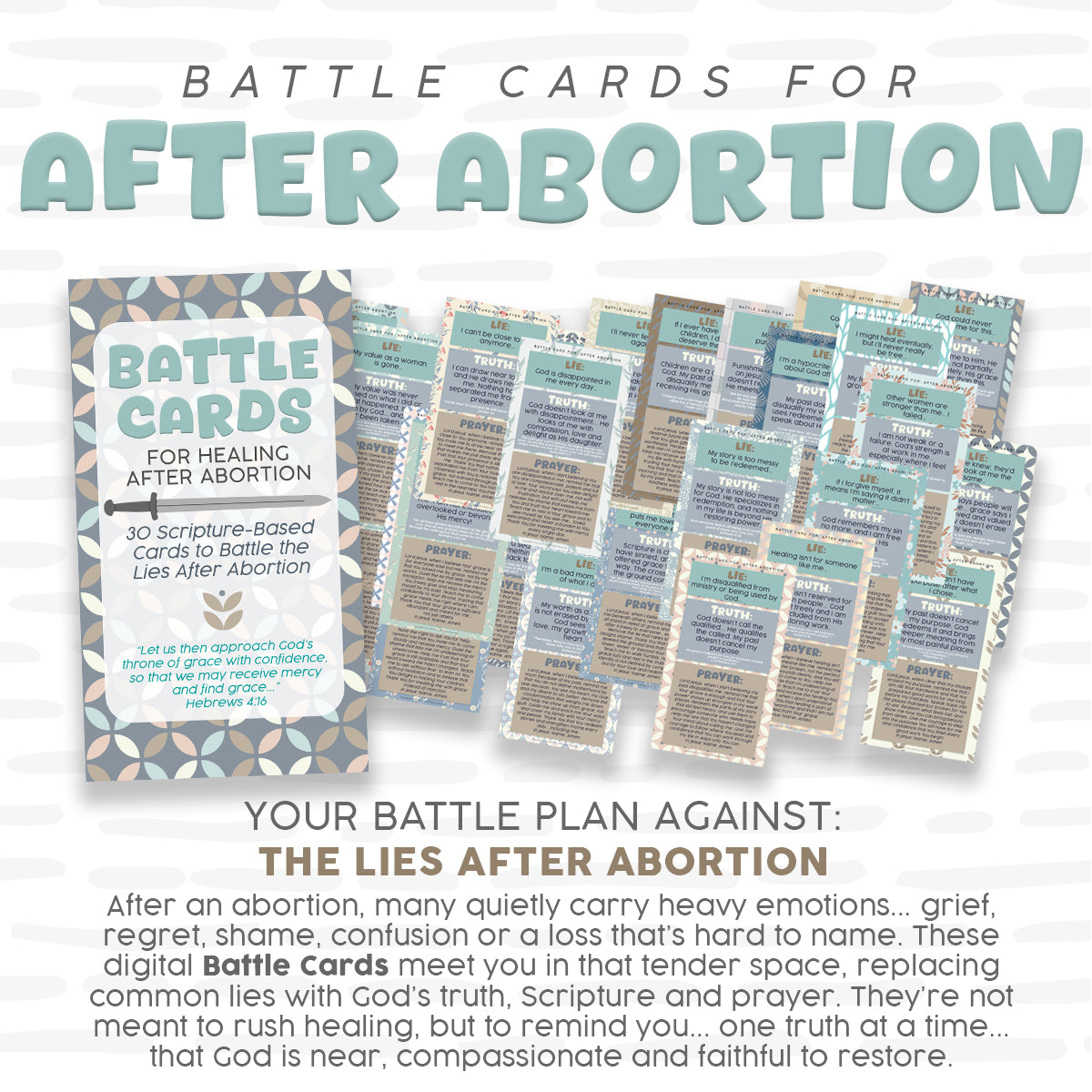 BATTLE CARDS- AFTER ABORTION {Digital Download}
