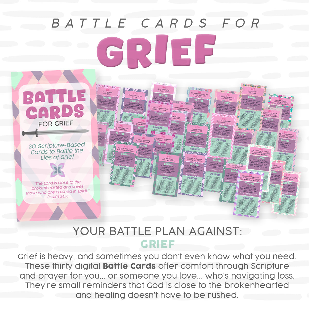 BATTLE CARDS- GRIEF {Digital Download}
