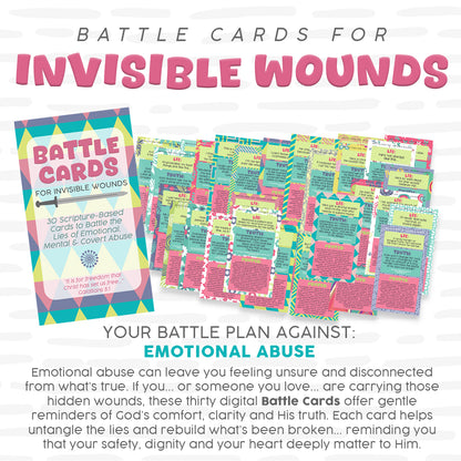 BATTLE CARDS- INVISIBLE WOUNDS {Digital Download}
