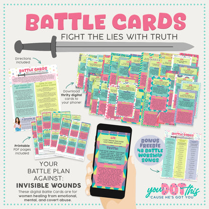 BATTLE CARDS- INVISIBLE WOUNDS {Digital Download}