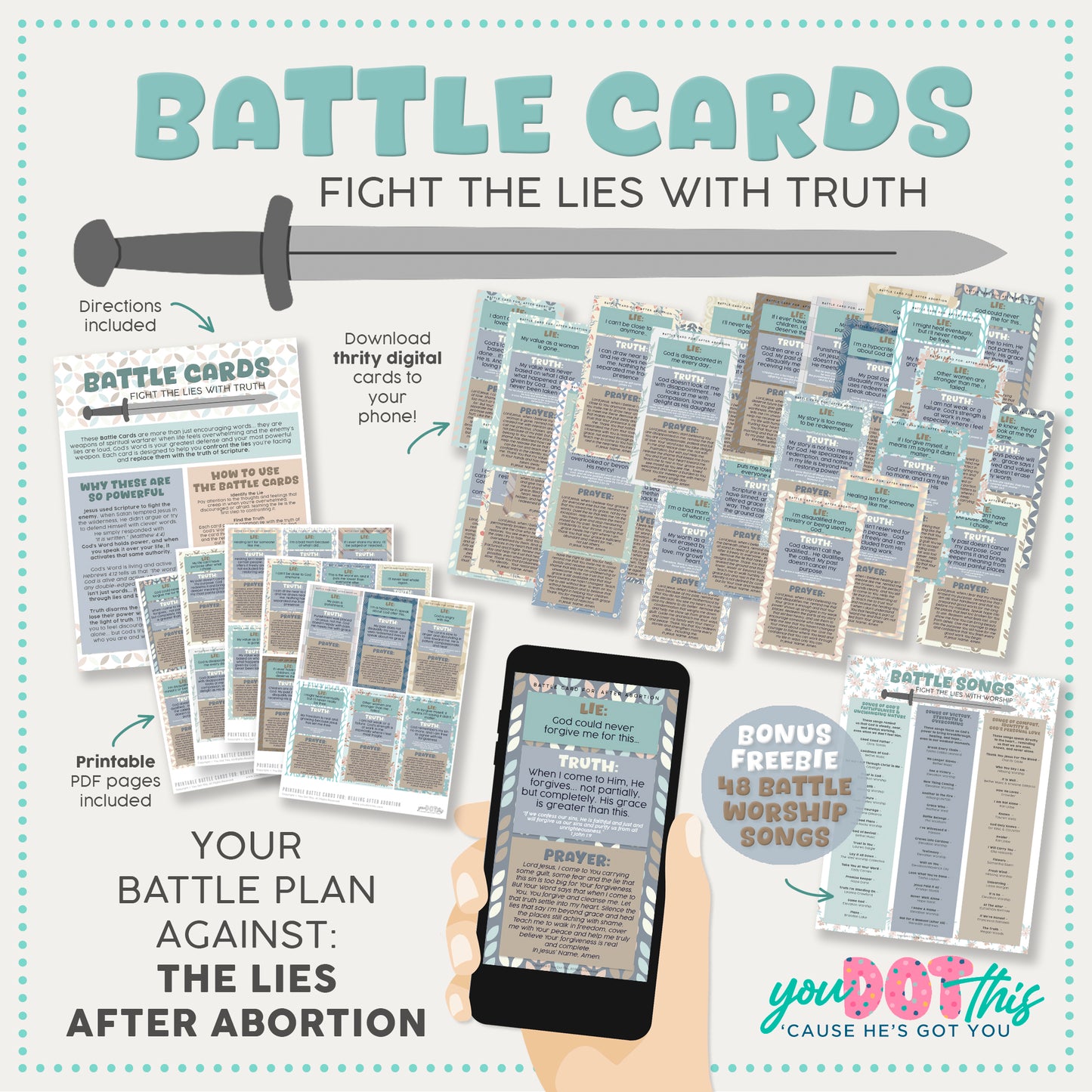 BATTLE CARDS- AFTER ABORTION {Digital Download}