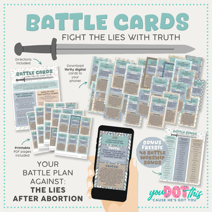 BATTLE CARDS- AFTER ABORTION {Digital Download}