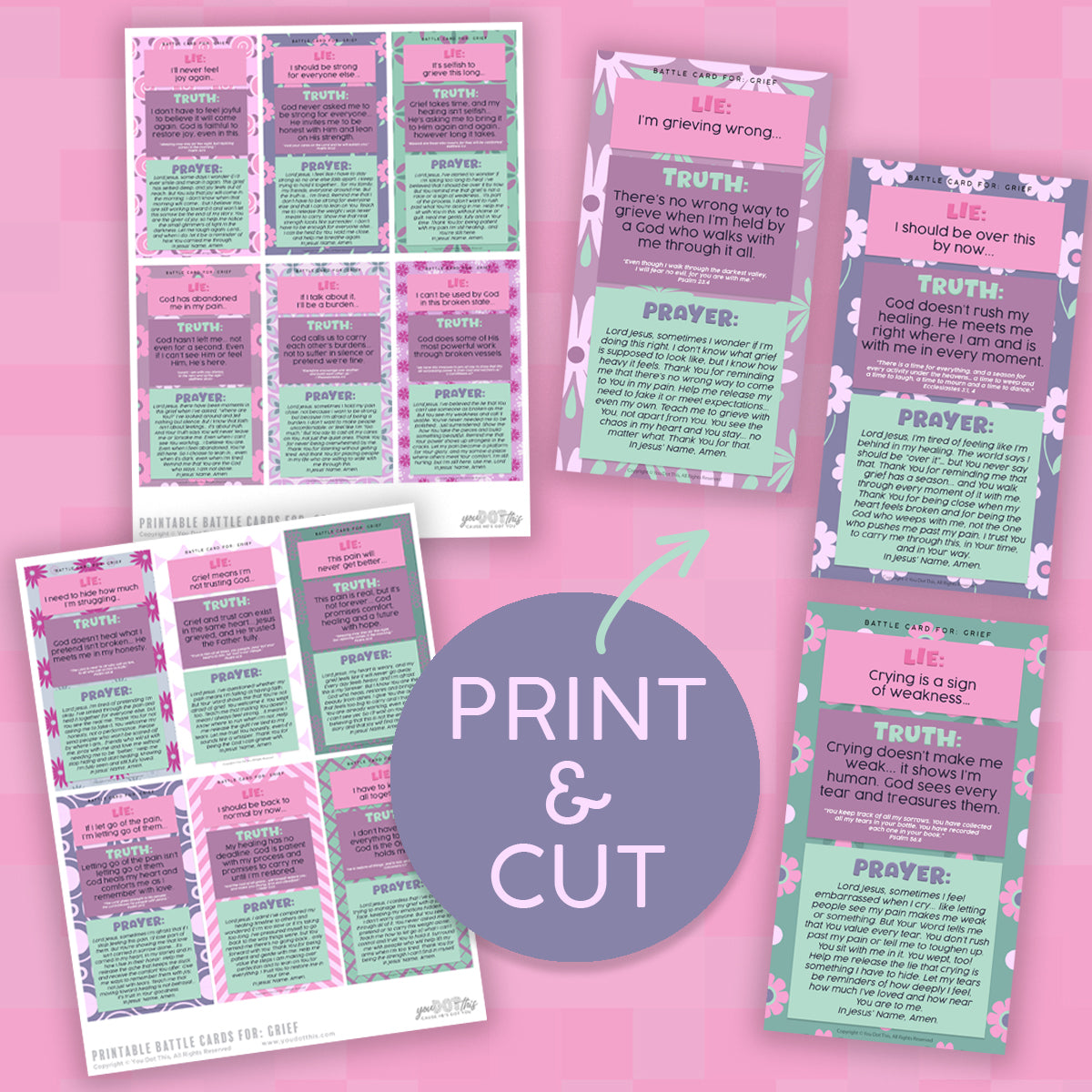 BATTLE CARDS- GRIEF {Digital Download}