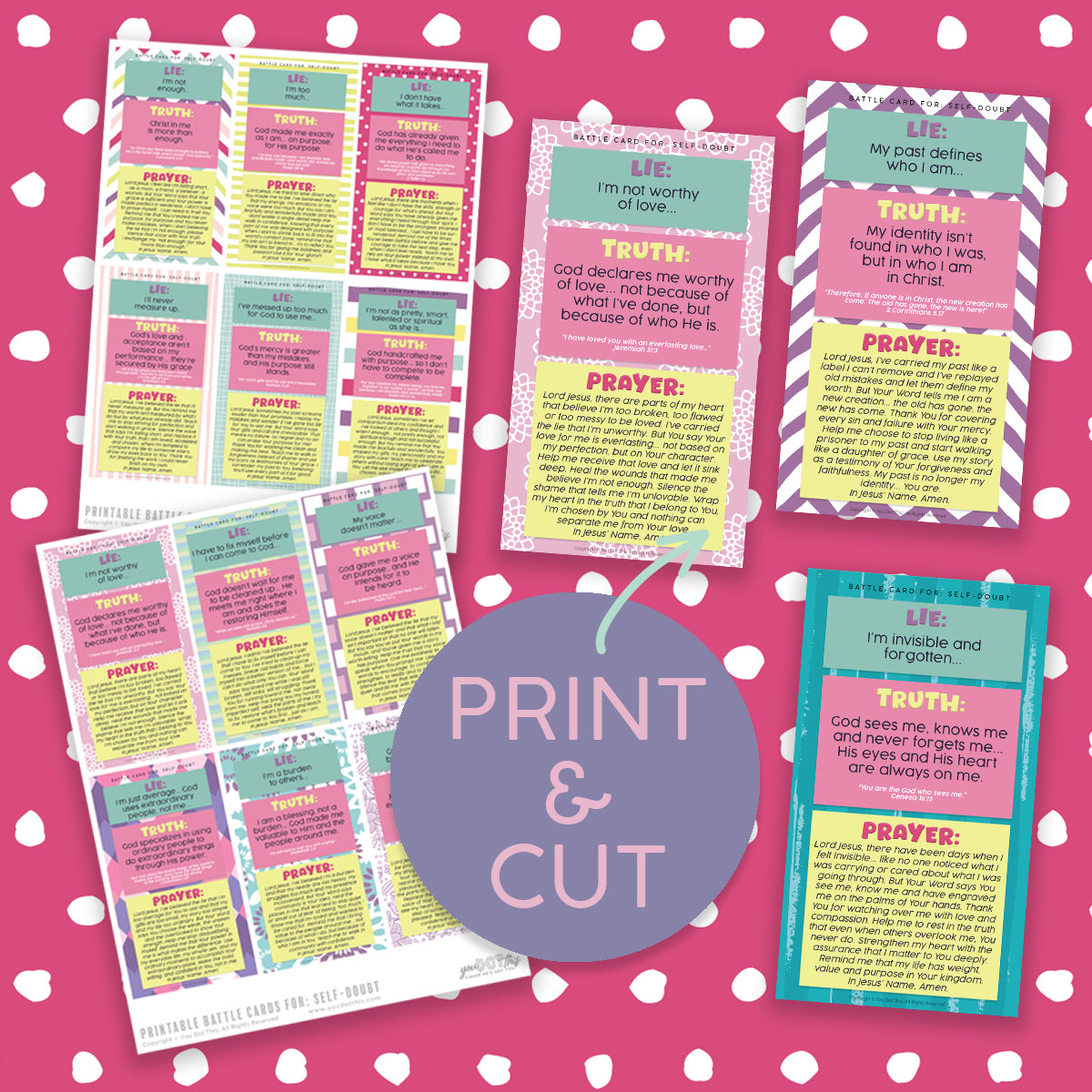 BATTLE CARDS- SELF-DOUBT {Digital Download}