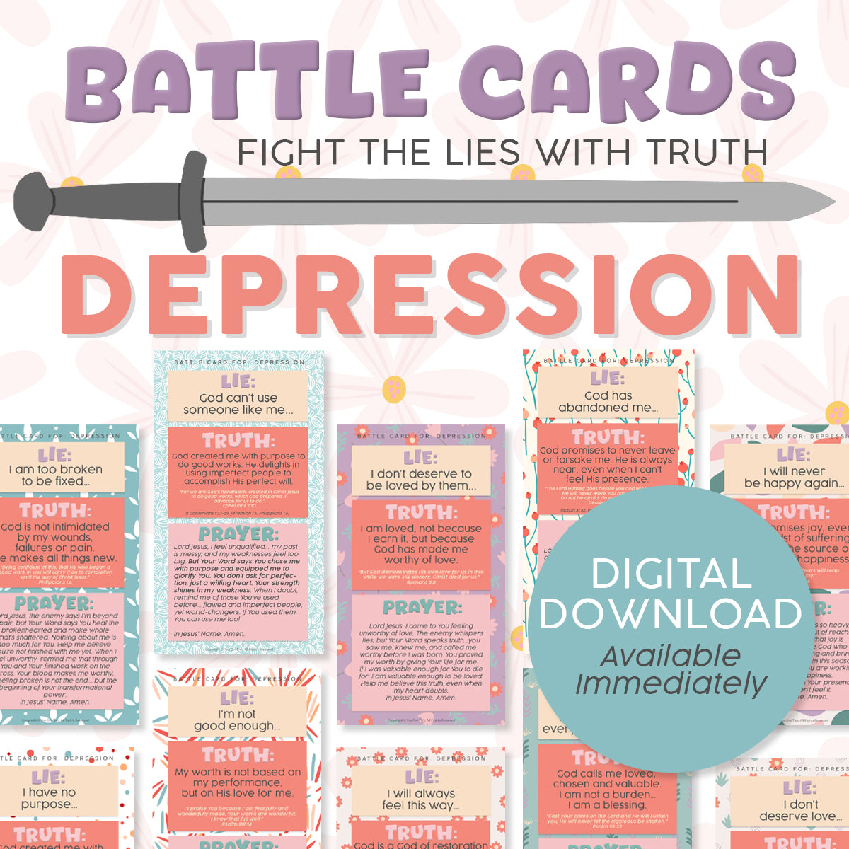 BATTLE CARDS- DEPRESSION
