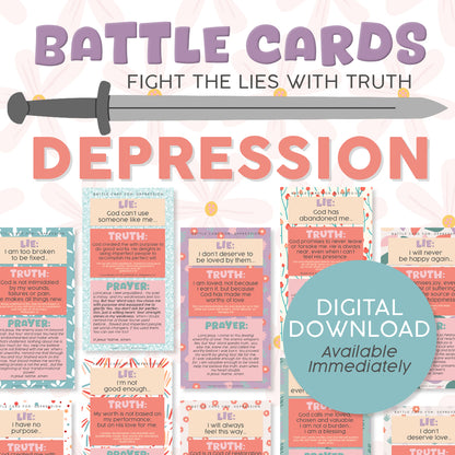 BATTLE CARDS- DEPRESSION
