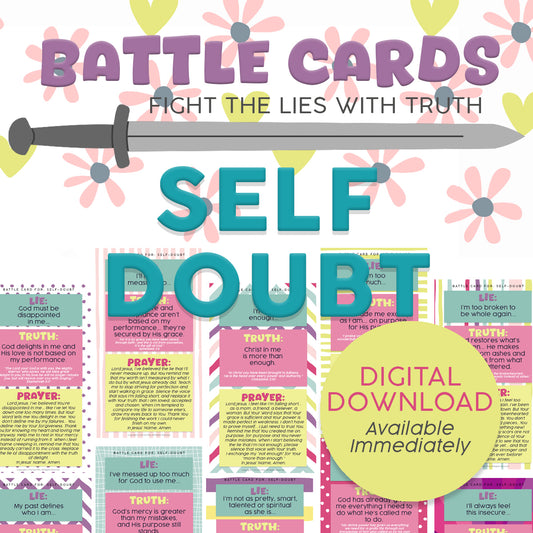 BATTLE CARDS- SELF-DOUBT {Digital Download}