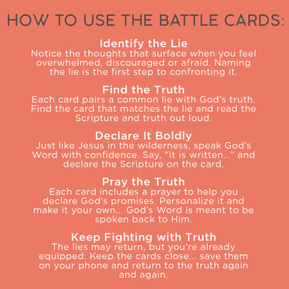 BATTLE CARDS- FEAR & ANXIETY {Digital Download}