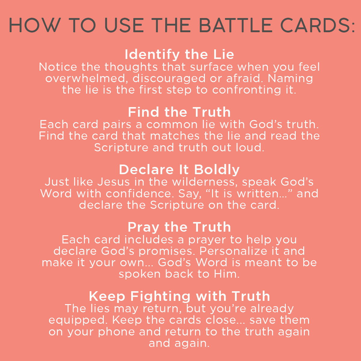 BATTLE CARDS- DEPRESSION