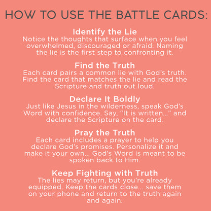 BATTLE CARDS- DEPRESSION