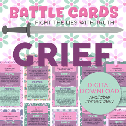 BATTLE CARDS- GRIEF {Digital Download}