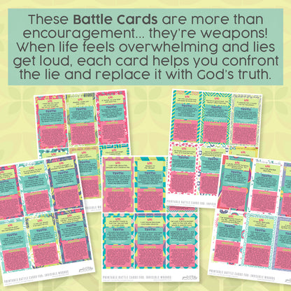 BATTLE CARDS- INVISIBLE WOUNDS {Digital Download}
