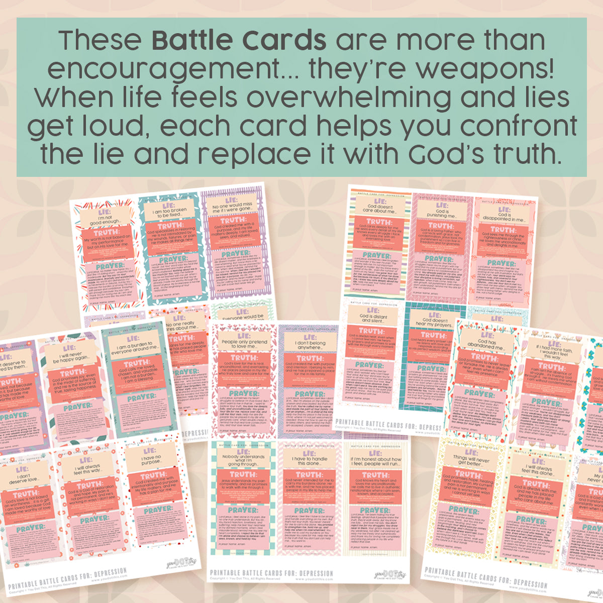 BATTLE CARDS- DEPRESSION