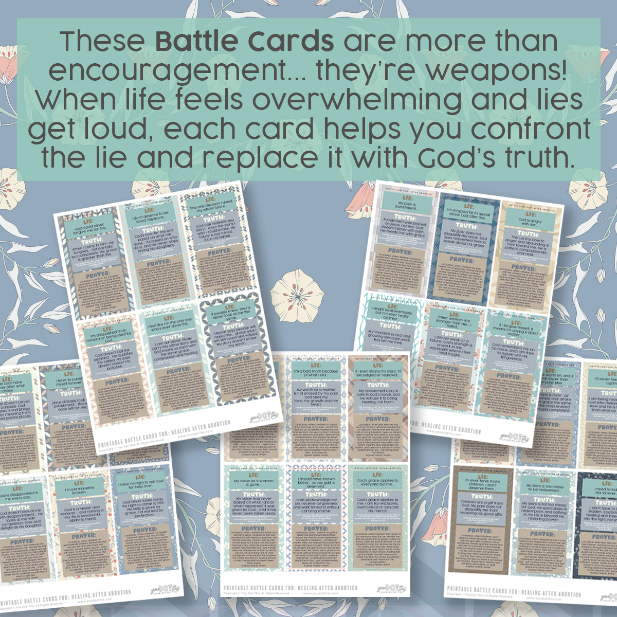 BATTLE CARDS- AFTER ABORTION {Digital Download}