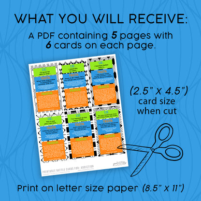 BATTLE CARDS- ADDICTION {Digital Download}