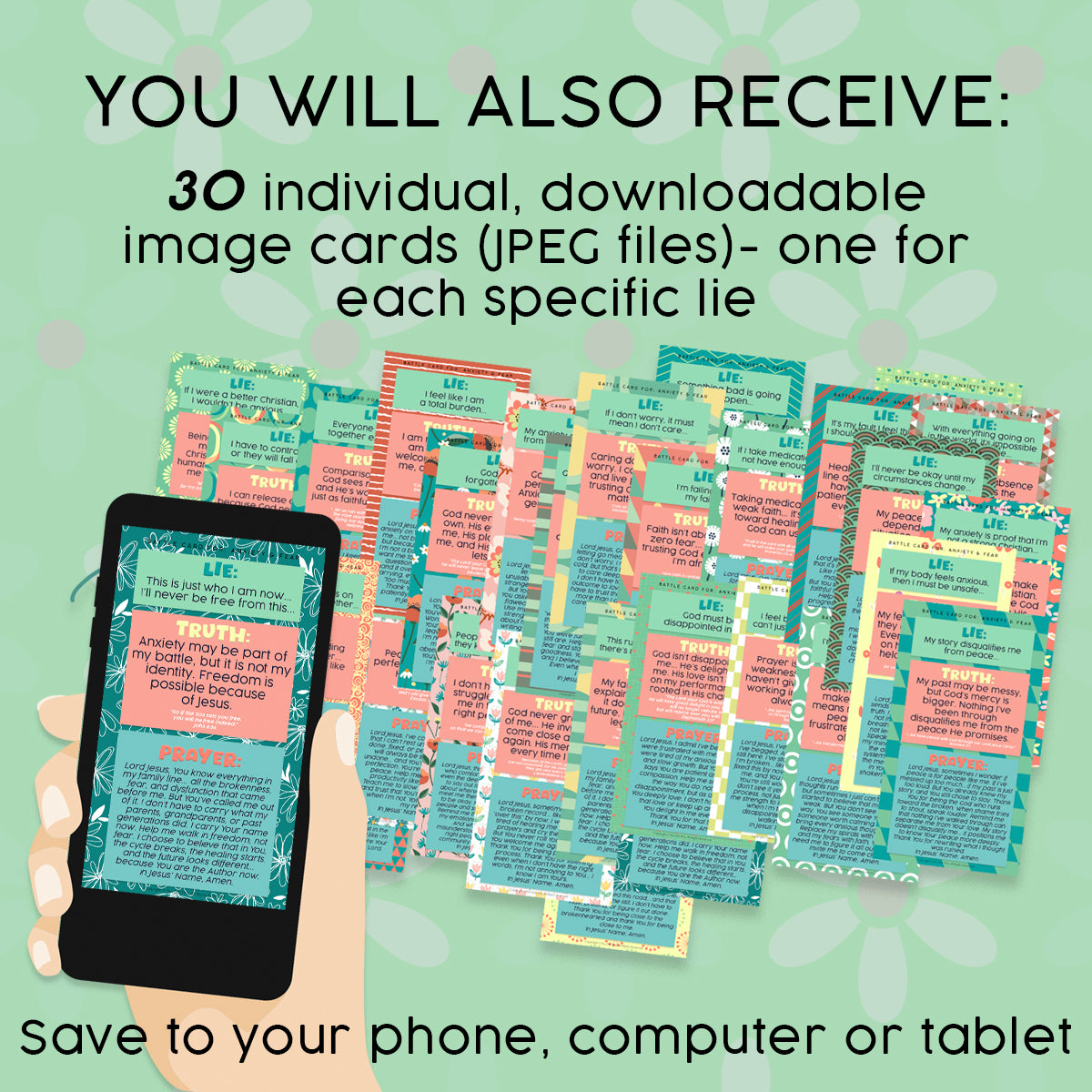 BATTLE CARDS- FEAR & ANXIETY {Digital Download}