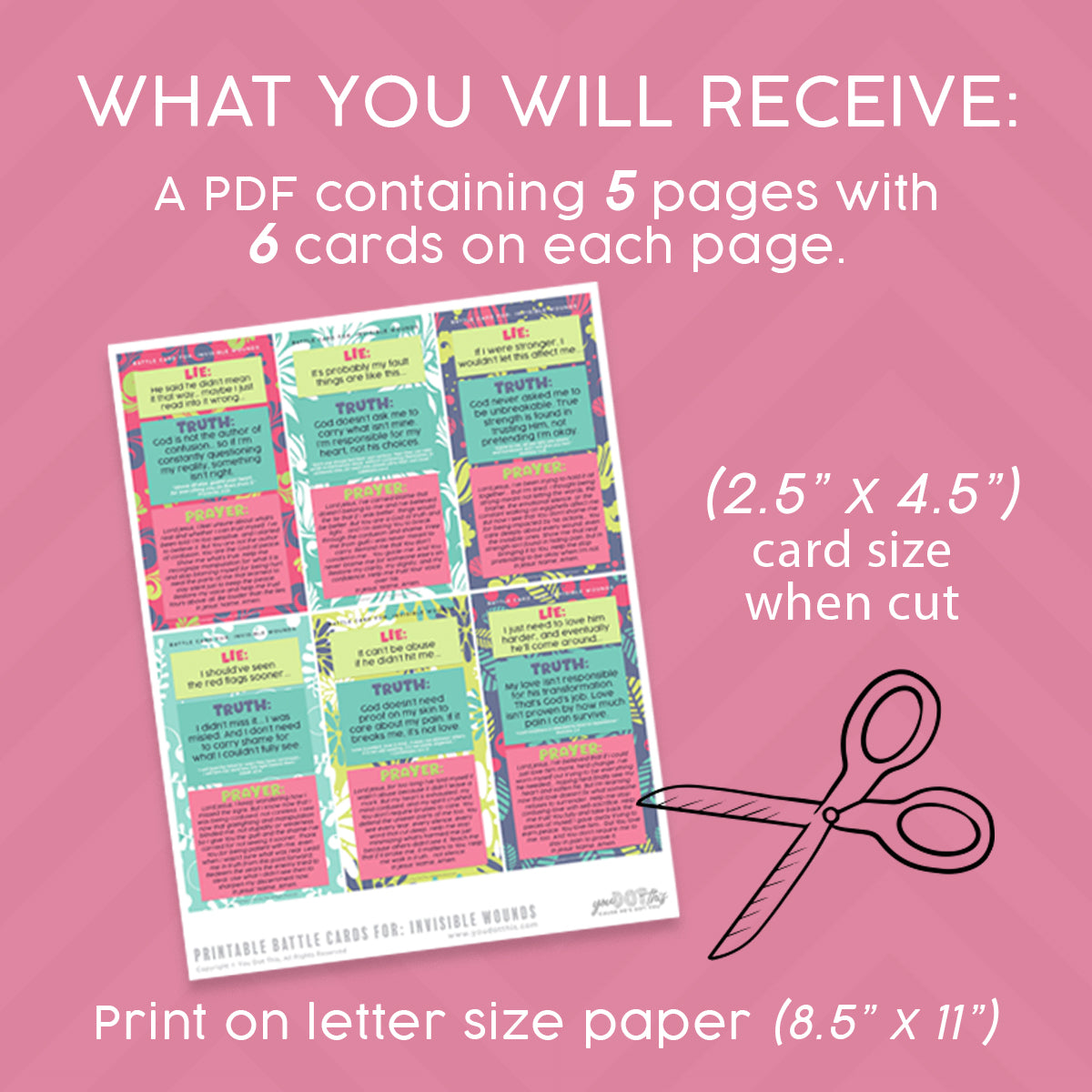 BATTLE CARDS- INVISIBLE WOUNDS {Digital Download}