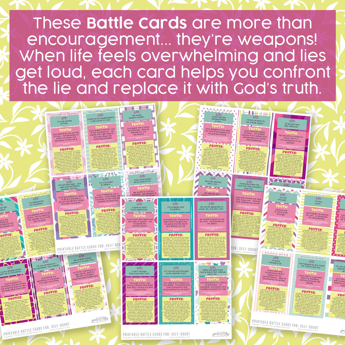BATTLE CARDS- SELF-DOUBT {Digital Download}