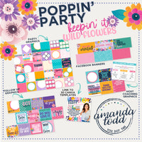KEEPIN' IT WILD FLOWERS THEME POPPIN' PARTY PACK