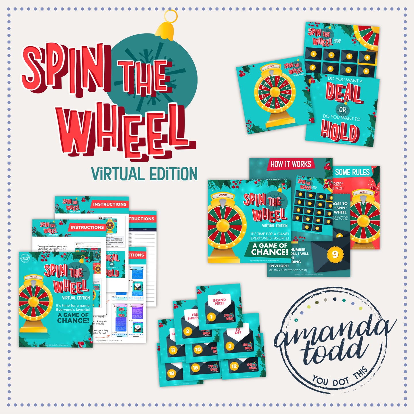 CHRISTMAS VIRTUAL SPIN THE WHEEL GAME